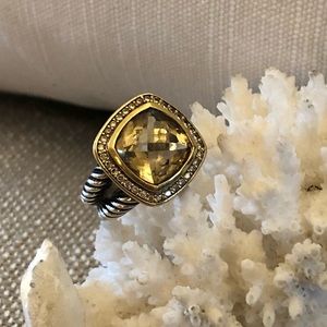 David Yurman citrine Albion ring.